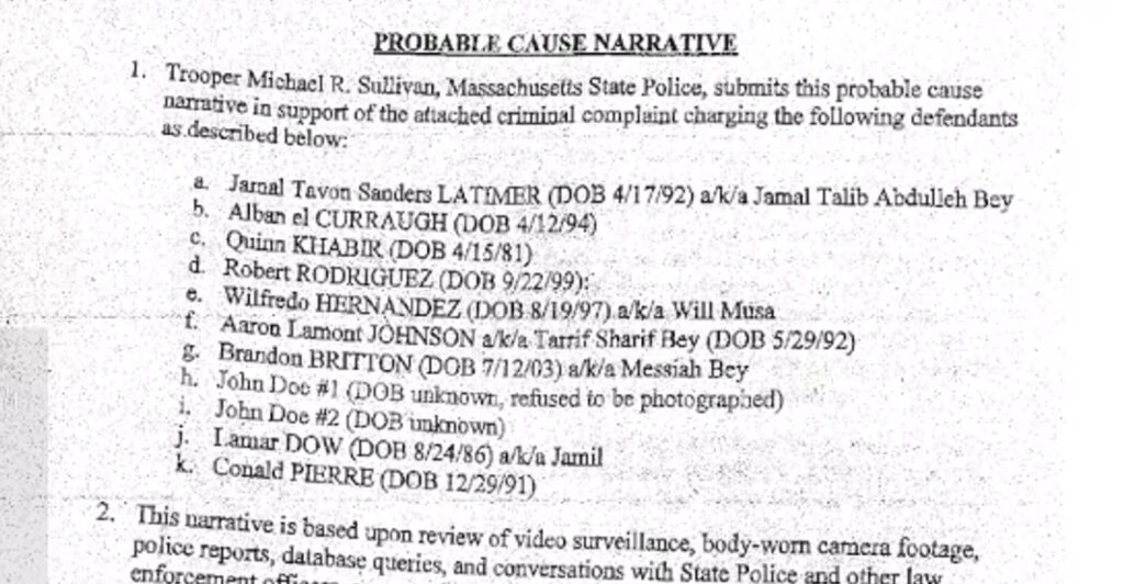 Rise of the Moors Found Guilty of Felonies. Probable Cause Narrative.